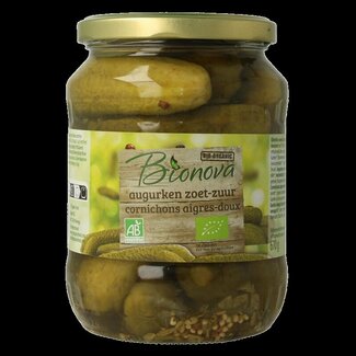 Bionova Bionova Cornichons aigre-doux bio 670 g