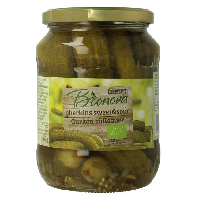 Bionova Cornichons aigre-doux bio 670 g