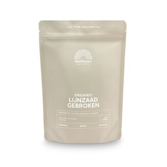 Mattisson Lijnzaad gebroken omega 3 bio 300 Gram