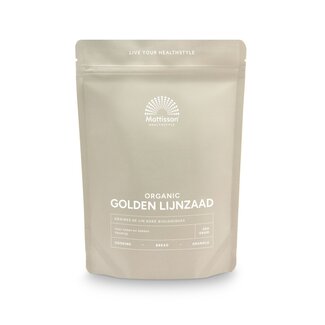 Mattisson Golden lijnzaad omega 3 bio 500 Gram