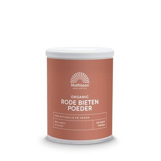 Mattisson Rode bieten poeder - beta vulgaris biologisch 125 Gram