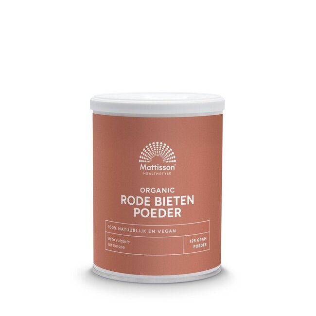 Rode bieten poeder - beta vulgaris biologisch 125 Gram