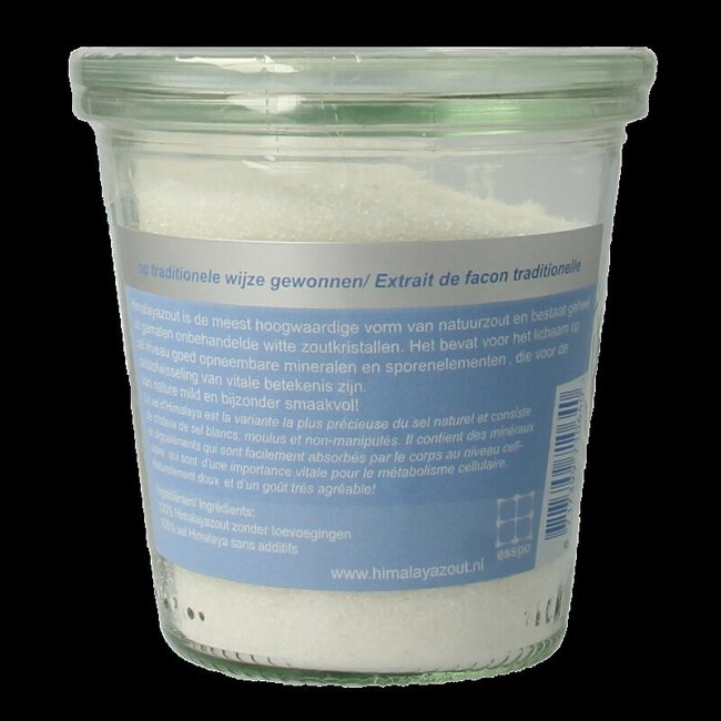 Esspo Sel de l'Himalaya sel de table blanc fin verre 275 g