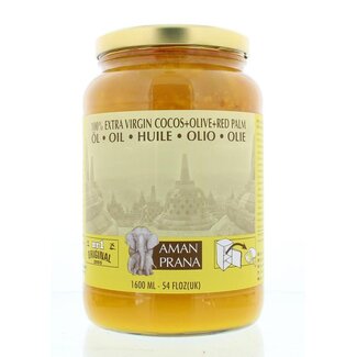 Amanprana Kokos-olijf-rode palm bio 1600 Milliliter