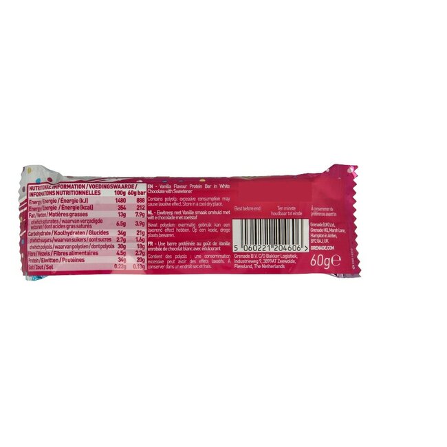 Barre protéinée Grenade Birthday Cake 60 g