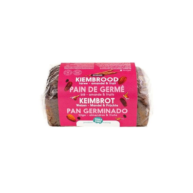 Gekiemd brood zuidvruchten amandel bio 400 Gram