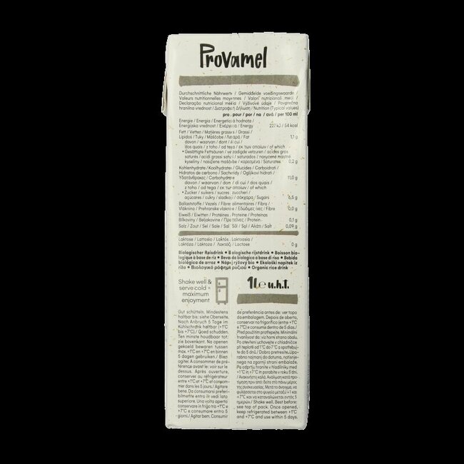 Provamel Boisson au Riz bio 1 Litre