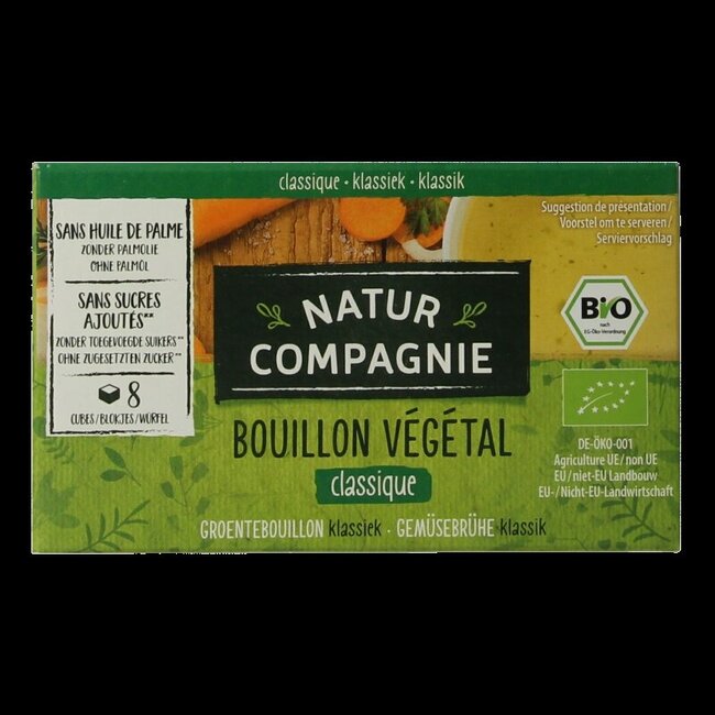 Groentebouillonblokjes met zout bio 84 Gram