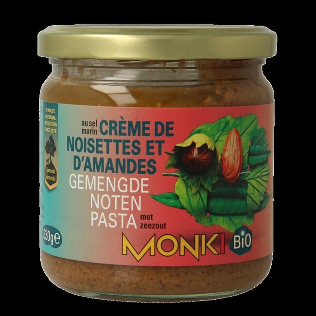 Gemengde notenpasta met zout eko bio 330 Gram