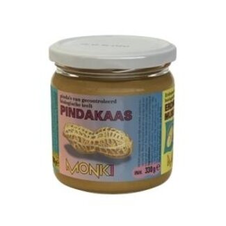 Monki Pindakaas met zout eko bio 330 Gram