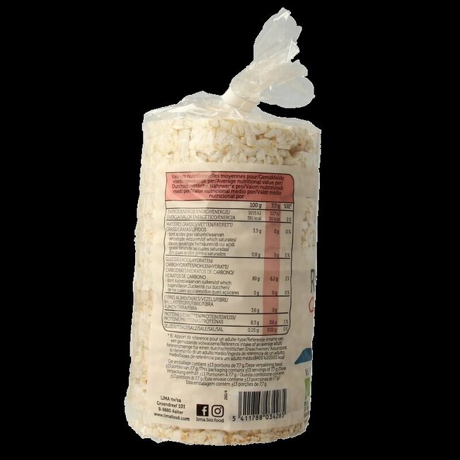 Lima Galettes de riz au quinoa bio 100 g