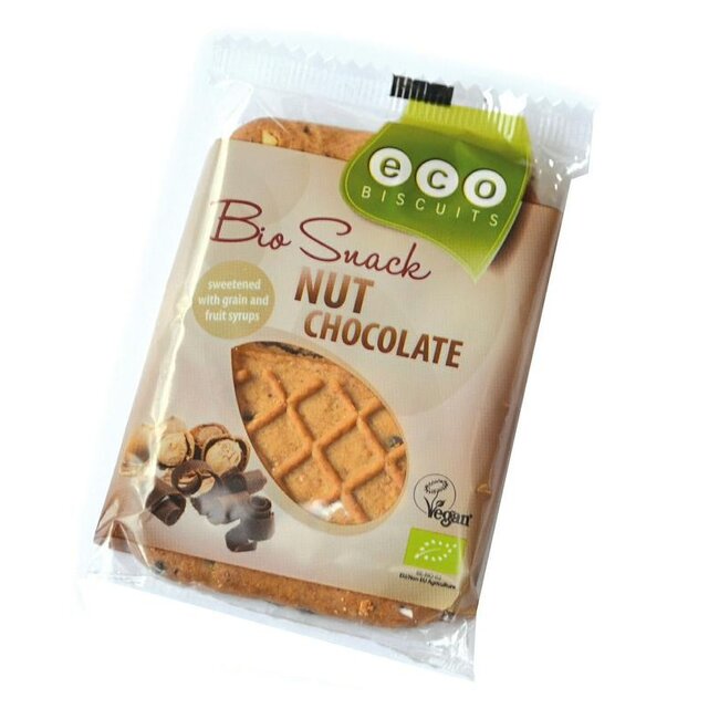 Noten/chocolade biscuit bio 45 Gram