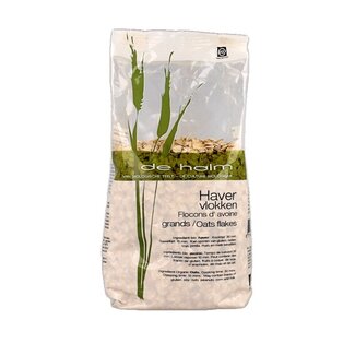 De Halm De Halm Havervlokken grof bio 500 Gram