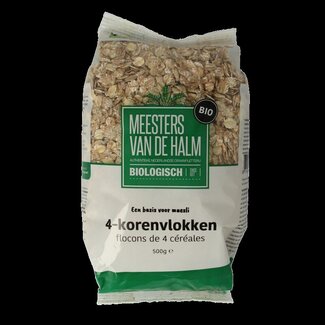 De Halm De Halm 4-Korenvlokken bio 500 Gram