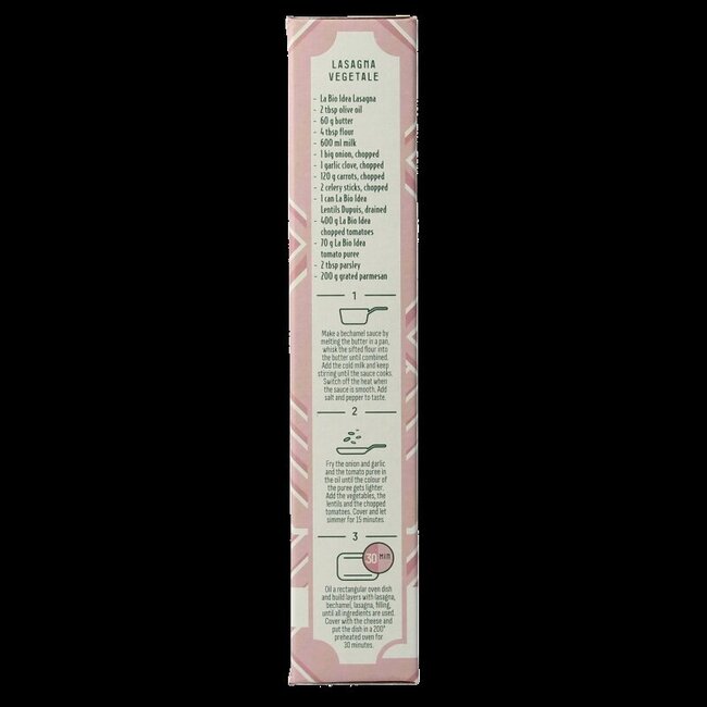 Bioidea Lasagnes blanches bio 250 g