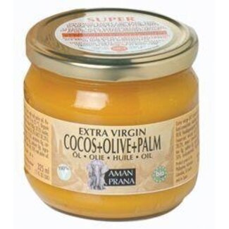 Amanprana Amanprana Kokos-olijf-rode palm bio 325 Milliliter