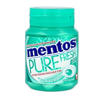 Mentos Mentos Gum Pure Wintergreen Pot 30 Pièces