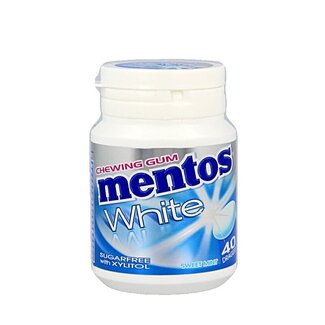 Mentos Mentos Gum Sweetmint White - Pot de 40 pièces