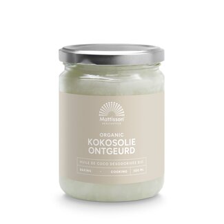 Mattisson Kokosolie geurloos bio 500 Milliliter