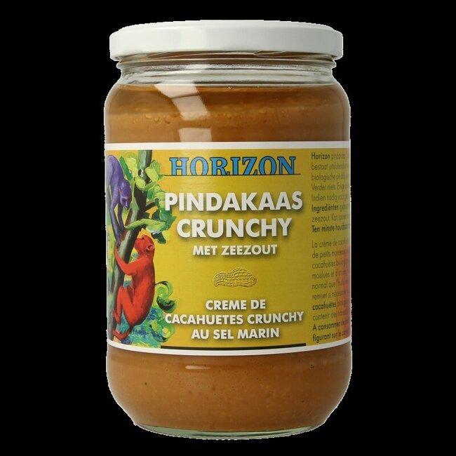Pindakaas crunchy met zeezout eko bio 650 Gram