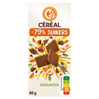 Cereal Cereal Tablet hazelnoot maltitol 80 Gram