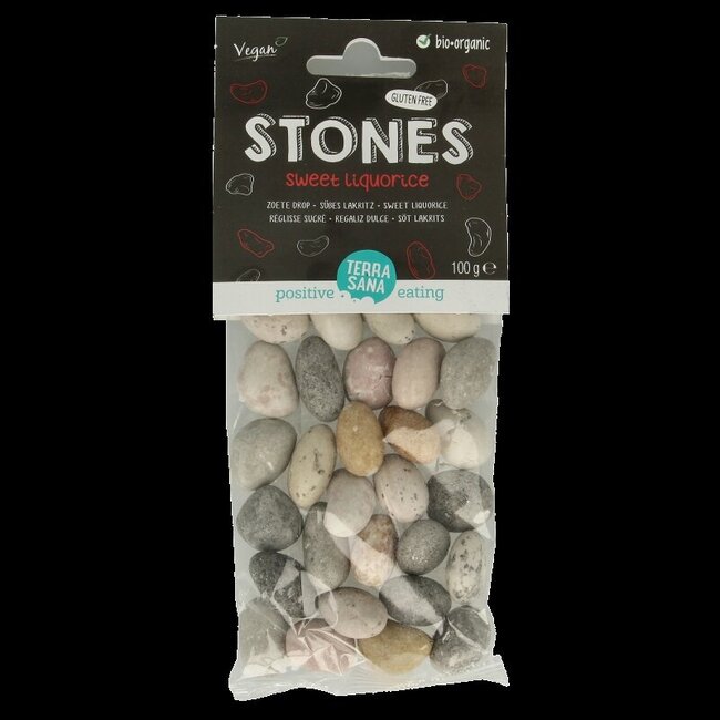 Zoete drop stones bio 100 Gram
