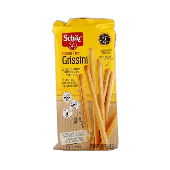 Grissini soepstengels glutenvrij 150 Gram
