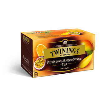 Twinings Passievrucht mango & orange aroma 25 Zakjes