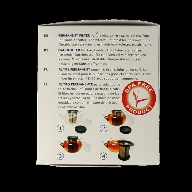 Filtre à thé permanent Simon Levelt taille L 1 pièce