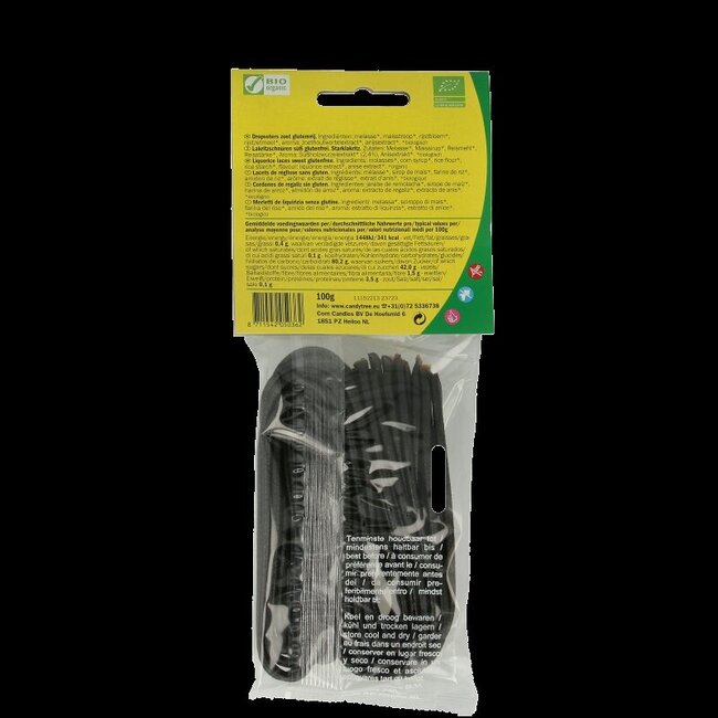 Candy Tree Lacets de réglisse sans gluten bio 100 g