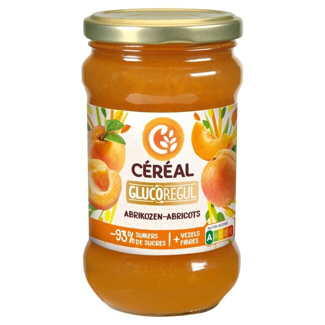 Abrikozenjam minder suikers 320 Gram