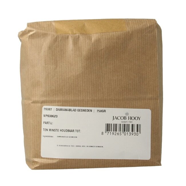 Damianablad gesneden 250 Gram