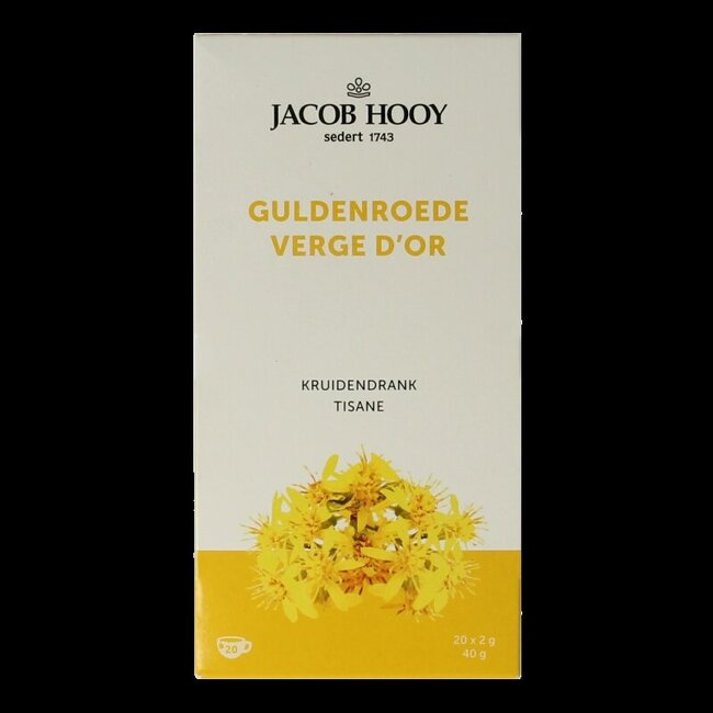 Jacob Hooy Guldenroede thee 20 Zakjes