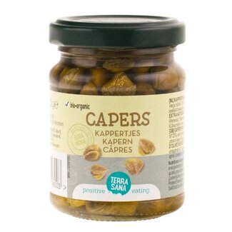 TerraSana Siciliaanse kappertjes in olijfolie bio 120 Gram