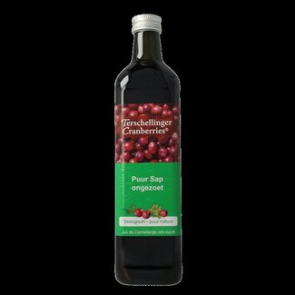 Terschellinger Terschellinger Cranberrysap ongezoet bio 750 Milliliter