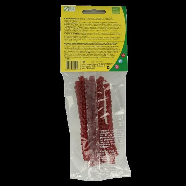 Candy Tree Câbles à la framboise bio 75 g