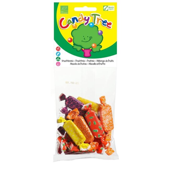 Vruchten toffees mix bio 75 Gram