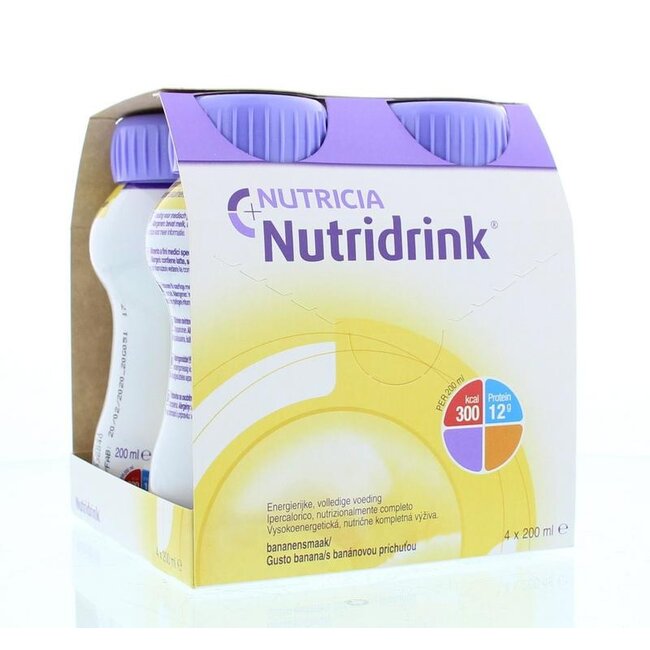 Nutridrink Banaan 4 x 200ml 1 Stuks