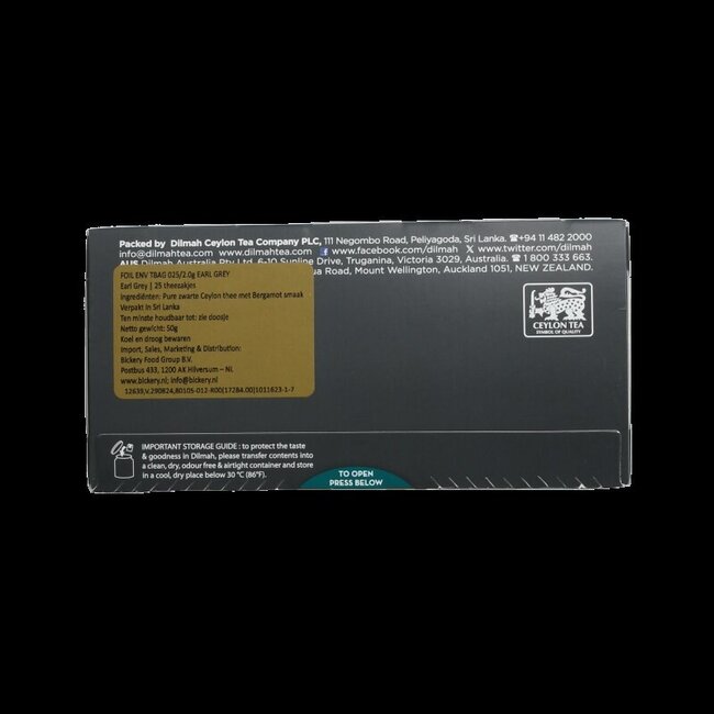 Dilmah Earl Grey Classic 25 sachets