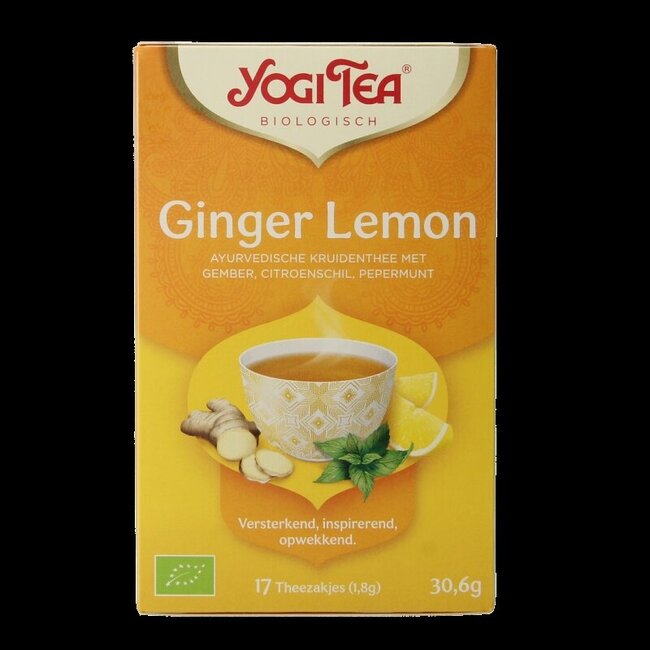 Ginger lemon munt bio 17 Zakjes