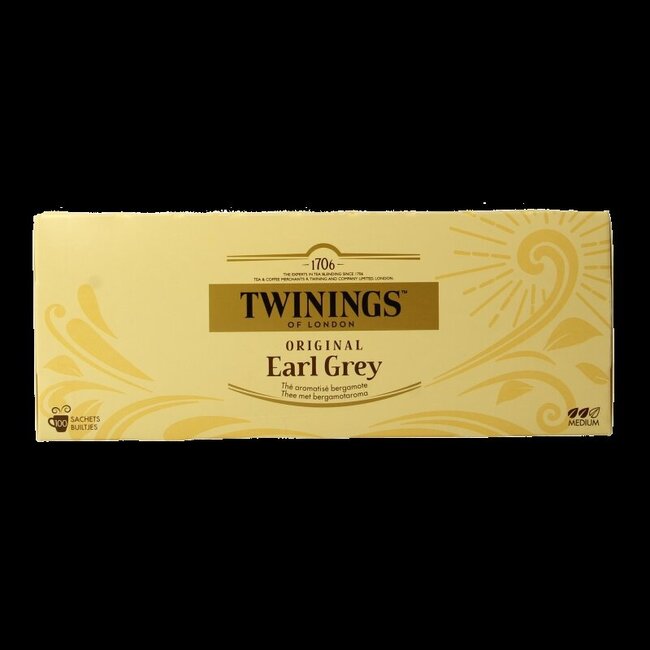 Twinings Earl grey envelop 100 Zakjes