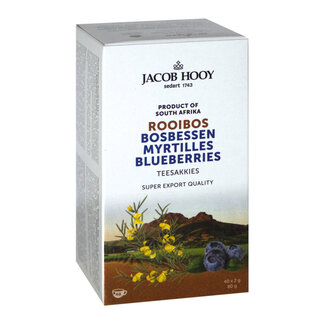 Jacob Hooy Jacob Hooy Rooibosthee bosbessen 40 Zakjes