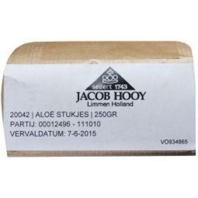 Jacob Hooy Aloe stukjes  250 Gram