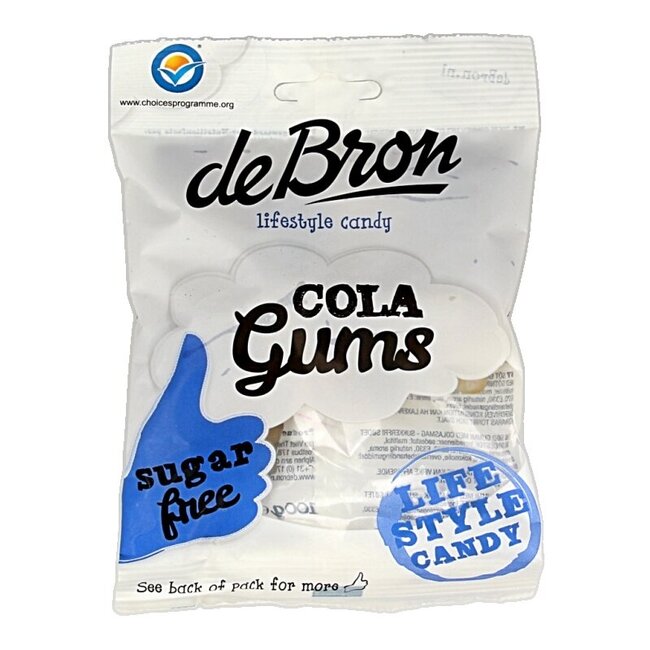 Cola gums suikervrij 100 Gram
