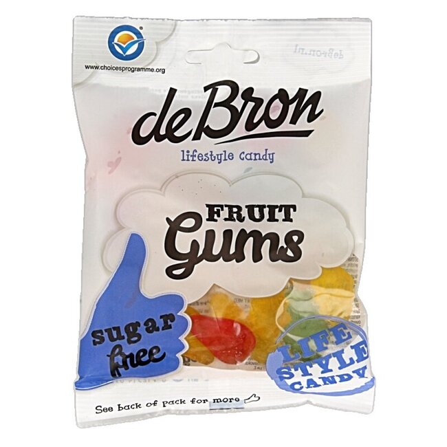 Fruitgums suikervrij 100 Gram