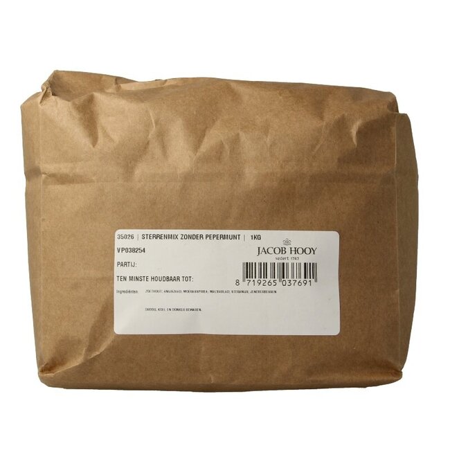 Sterrenmix zonder pepermunt 1 Kilogram