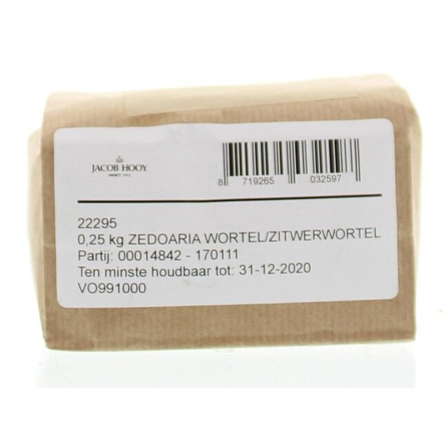 Zedoaria wortel/zitwerwortel 250 Gram