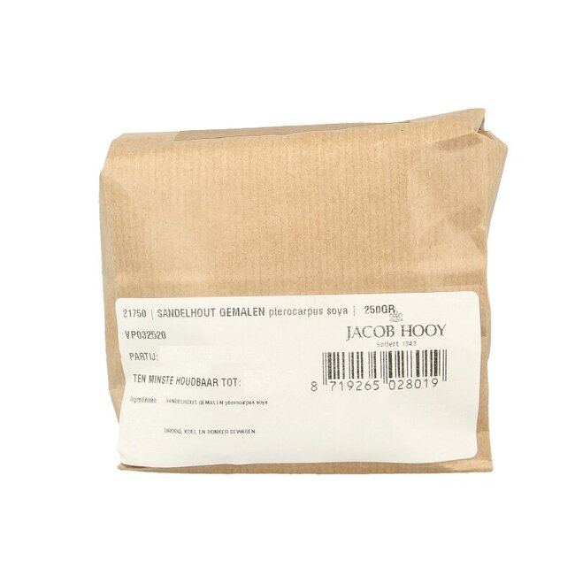 Sandelhout lichtrood gemalen 250 Gram