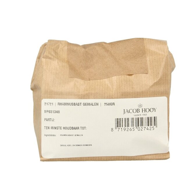 Rhamnusbast vuilboombast gemalen 250 Gram