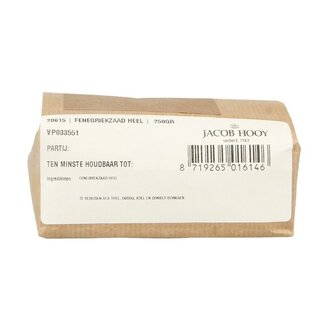Jacob Hooy Fenegriekzaad heel 250 Gram